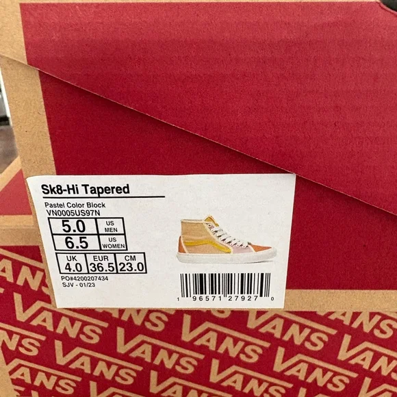 Vans NWT Unisex SK8-Hi Tapered Shoes in Sz 6.5 & 7 - Picture 6 of 7